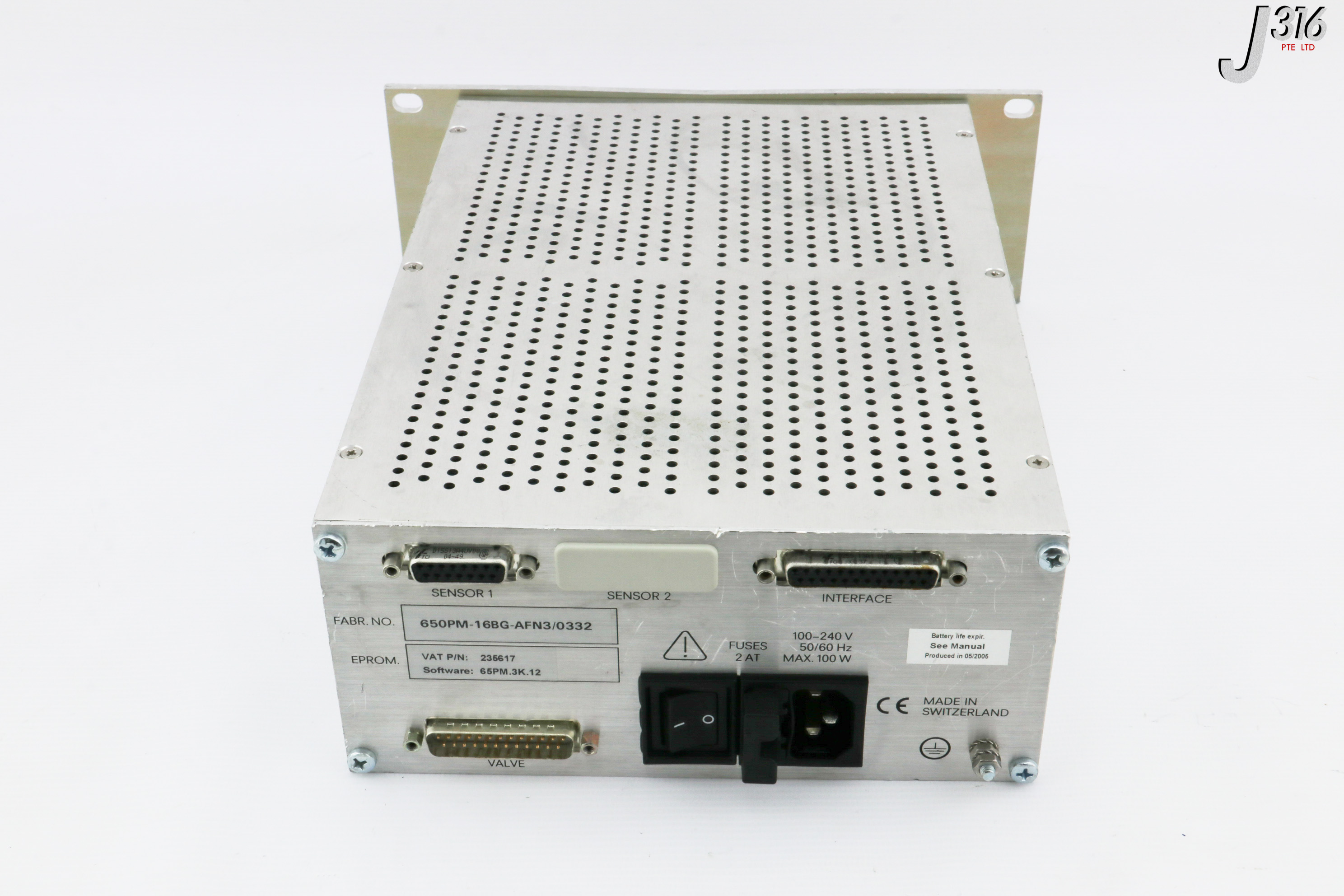 30089 VAT PM-7 ADAPTIVE PRESSURE CONTROLLER, 235617 650PM-16BG-AFN3